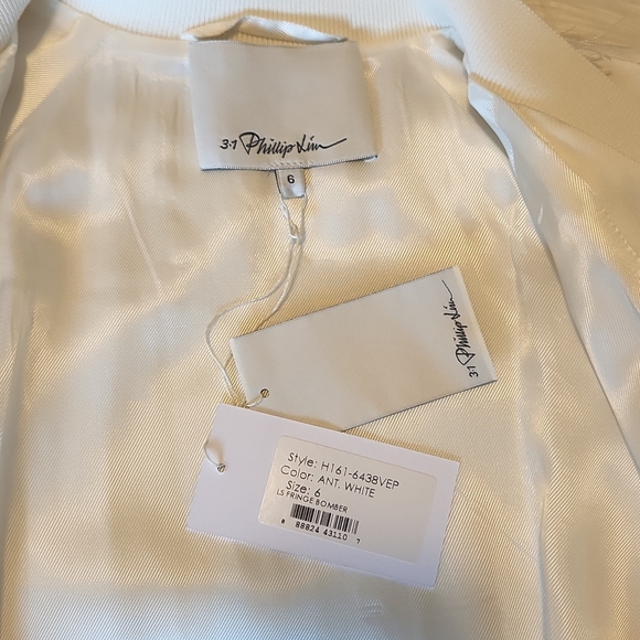 NWT 3.1 Phillip Lim White Bomber Jacket size 6 - Picture 13 of 17